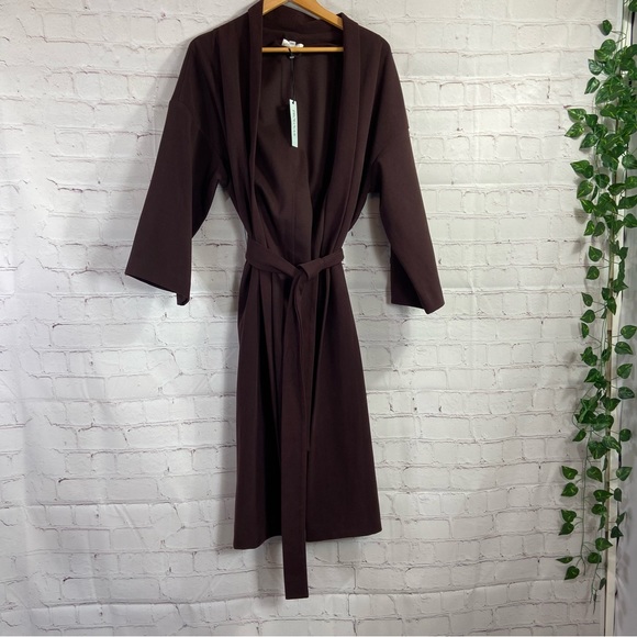 Prologue Womens Bath Robe Sz Large Burgundy Soft Thick Heavy Warm Belted New - Picture 1 of 7